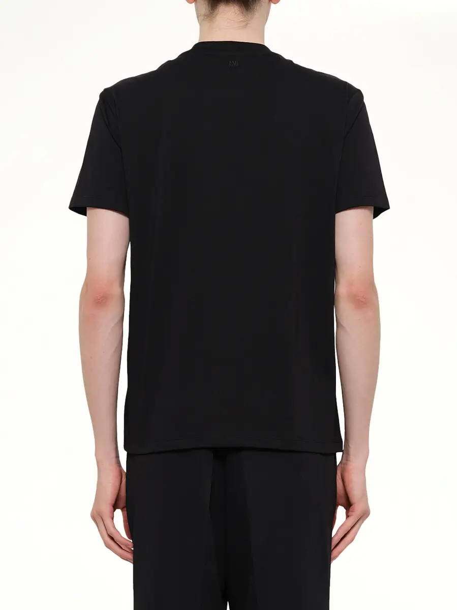 AMI PARIS Ami De Coeur T-shirt in Black/red | Thumbnail 5 AMI PARIS Ami De Coeur T-shirt in Black/red | Thumbnail 5