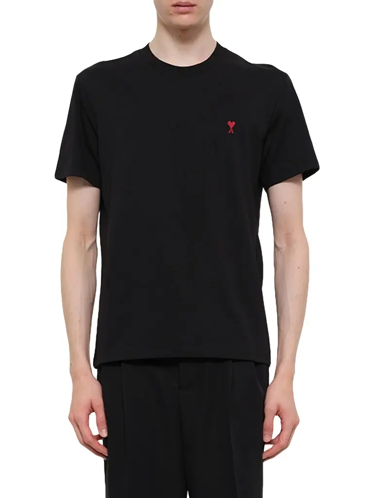 Ami De Coeur T-shirt in Black/red Ami De Coeur T-shirt in Black/red