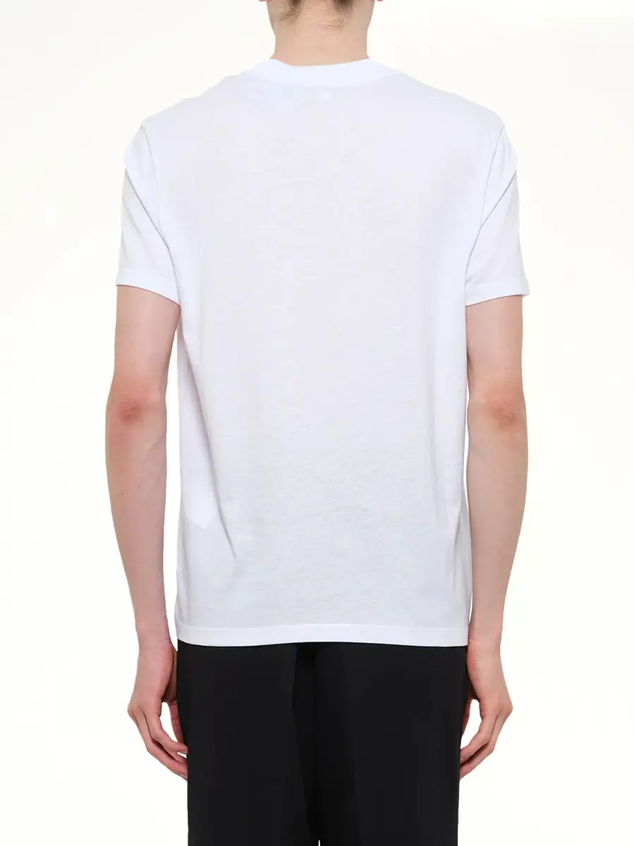 AMI PARIS Ami De Coeur T-shirt in White/red | Thumbnail 5 AMI PARIS Ami De Coeur T-shirt in White/red | Thumbnail 5