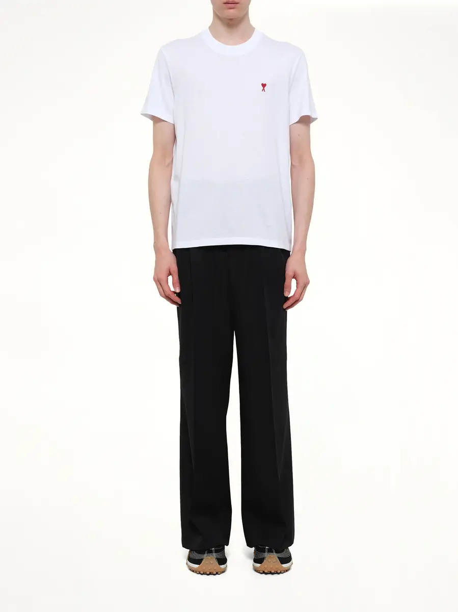 AMI PARIS Ami De Coeur T-shirt in White/red | Thumbnail 7 AMI PARIS Ami De Coeur T-shirt in White/red | Thumbnail 7