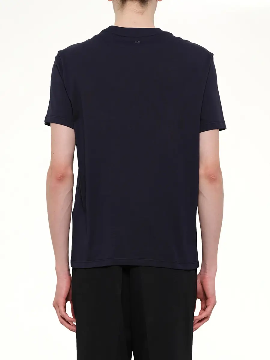 AMI PARIS Ami De Coeur T-shirt in Navy/red | Thumbnail 5 AMI PARIS Ami De Coeur T-shirt in Navy/red | Thumbnail 5