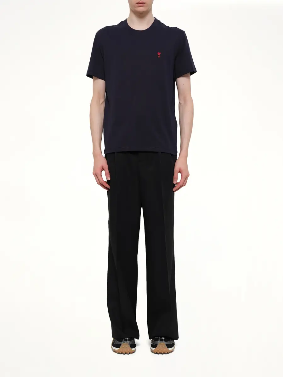 AMI PARIS Ami De Coeur T-shirt in Navy/red | Thumbnail 7 AMI PARIS Ami De Coeur T-shirt in Navy/red | Thumbnail 7
