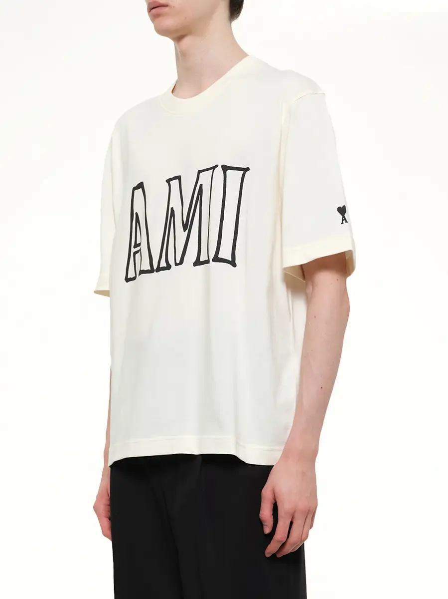 AMI PARIS Ami Paris Boxy Fit T-shirt | Thumbnail 3 AMI PARIS Ami Paris Boxy Fit T-shirt | Thumbnail 3