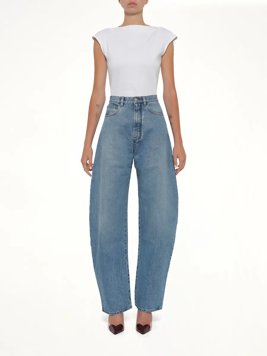 Alaïa Round Pants in Cloudy Blue | Thumbnail 7 Alaïa Round Pants in Cloudy Blue | Thumbnail 7