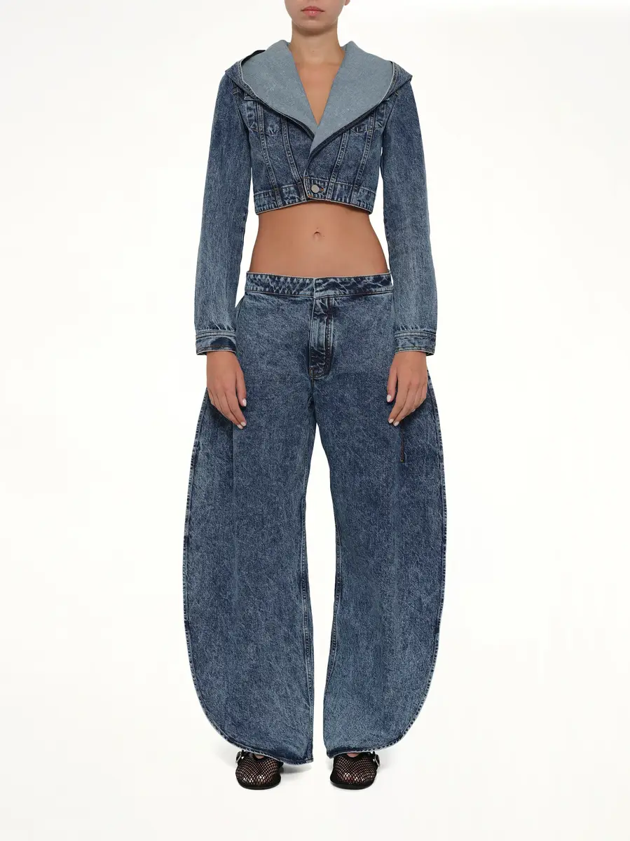 Alaïa Petal Pants in Blue Denim | Thumbnail 7 Alaïa Petal Pants in Blue Denim | Thumbnail 7