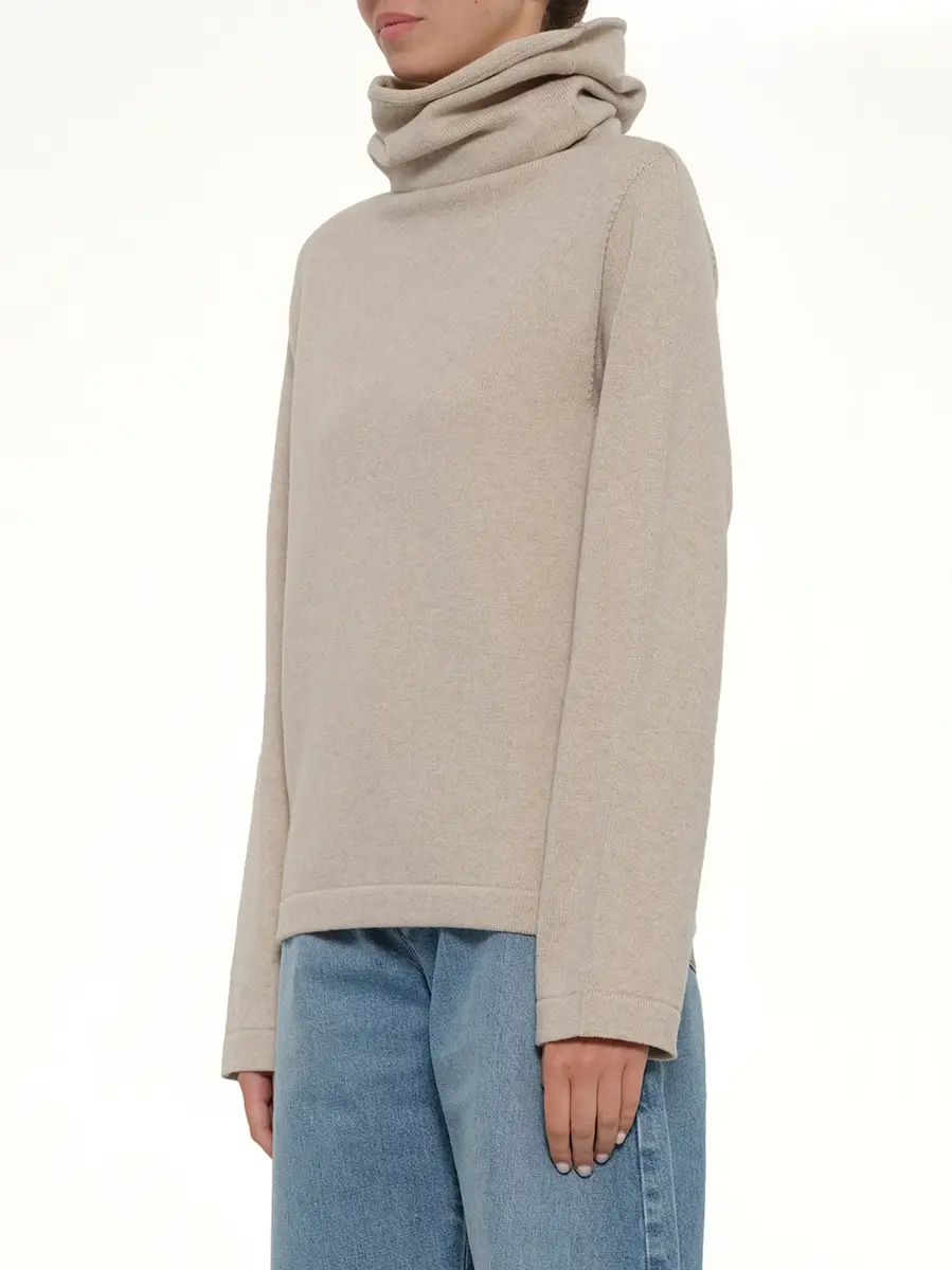Alaïa Hooded Jumper in Sable | Thumbnail 3 Alaïa Hooded Jumper in Sable | Thumbnail 3