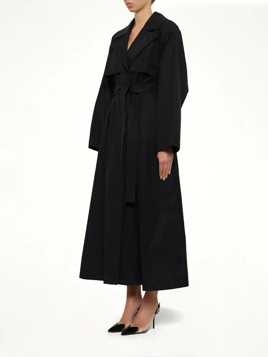 Alaïa Trench Coat in Minuit | Thumbnail 3