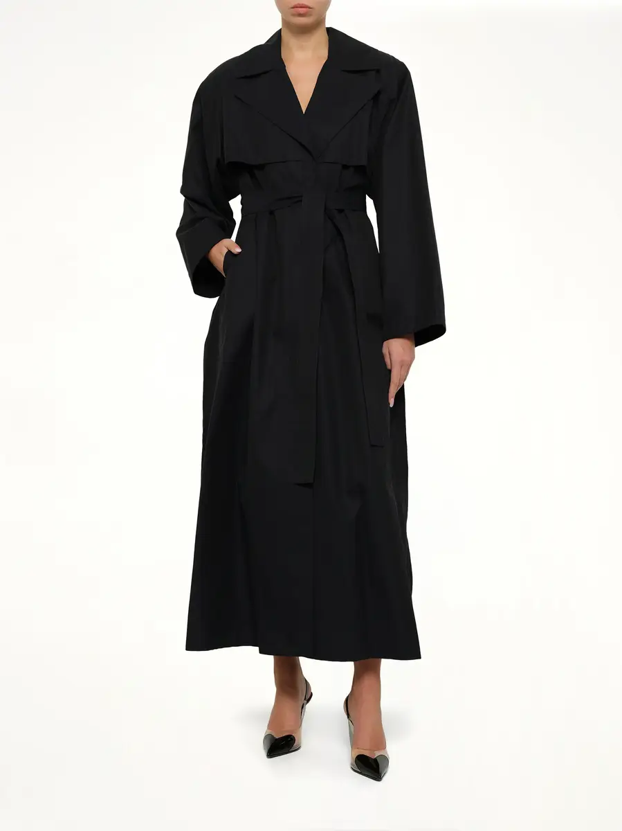 Alaïa Trench Coat in Minuit | Thumbnail 4