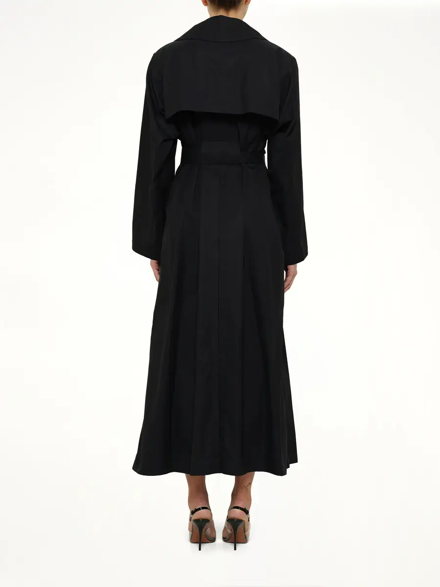 Alaïa Trench Coat in Minuit | Thumbnail 5