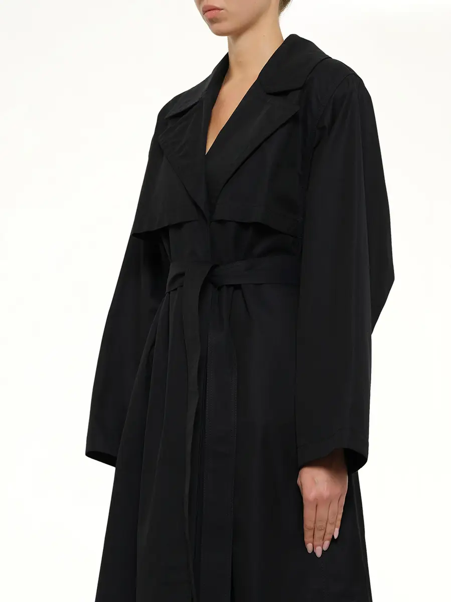 Alaïa Trench Coat in Minuit | Thumbnail 6