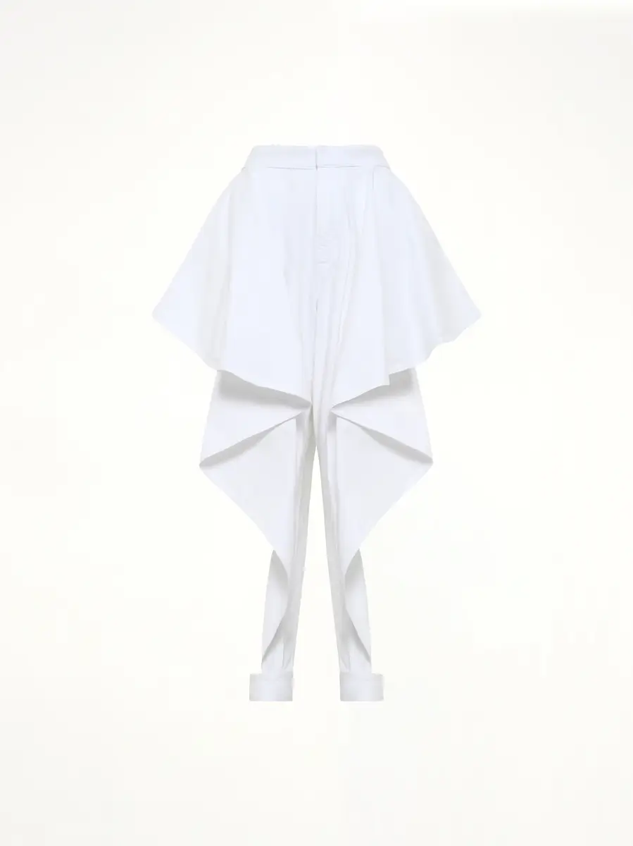 Alaïa Panelled Pants in White Denim | Thumbnail 2 Alaïa Panelled Pants in White Denim | Thumbnail 2