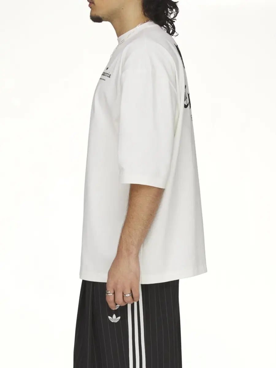 Willy Chavarria Adidas x Chavarria Logo SS T-shirt in Off White | Thumbnail 3 Willy Chavarria Adidas x Chavarria Logo SS T-shirt in Off White | Thumbnail 3