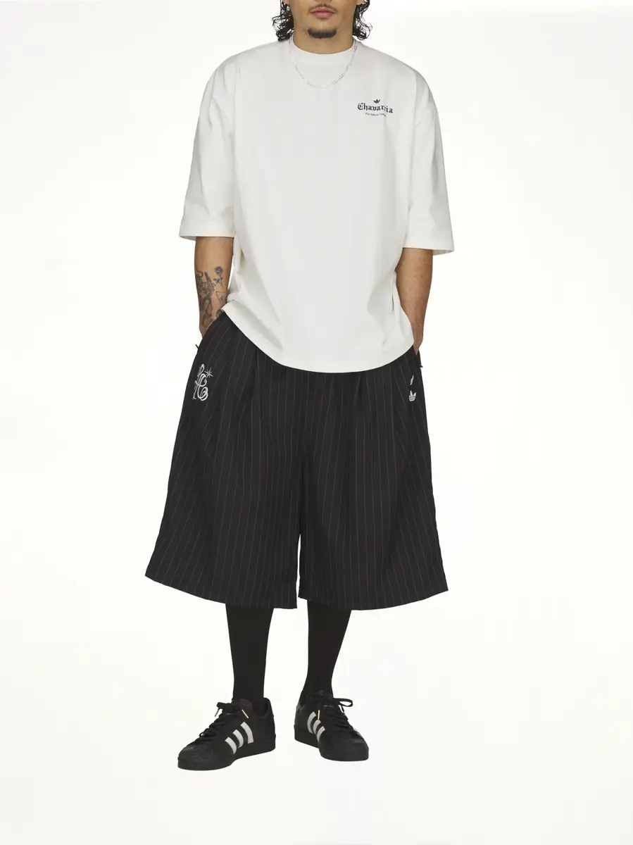 Willy Chavarria Adidas x Chavarria Logo SS T-shirt in Off White | Thumbnail 4 Willy Chavarria Adidas x Chavarria Logo SS T-shirt in Off White | Thumbnail 4