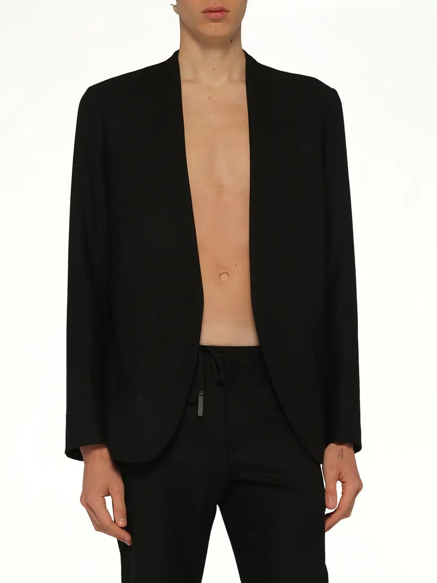 Maison Margiela Collarless Jacket | Thumbnail 6 Maison Margiela Collarless Jacket | Thumbnail 6