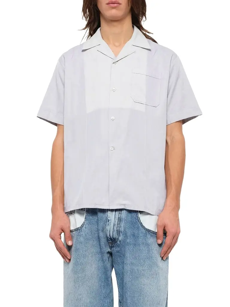 Short Sleeve Shirt in Pearl Grey Short Sleeve Shirt in Pearl Grey
