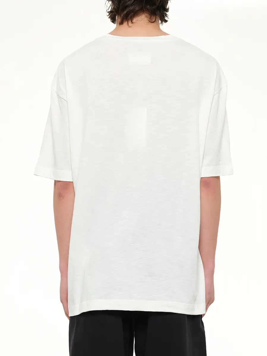 Maison Margiela Slubby Logo T-shirt in Off White | Thumbnail 5 Maison Margiela Slubby Logo T-shirt in Off White | Thumbnail 5