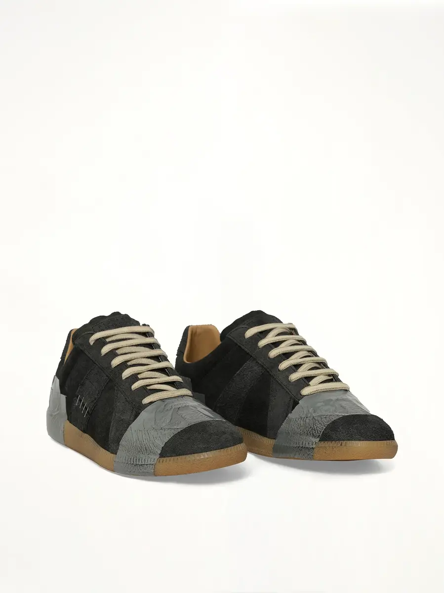 Maison Margiela Replica Tape Sneaker in Black/silver | Thumbnail 2 Maison Margiela Replica Tape Sneaker in Black/silver | Thumbnail 2