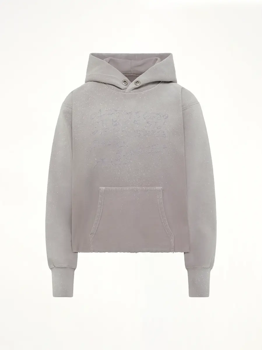 Maison Margiela Number Hoodie in Dusty Pink | Thumbnail 2 Maison Margiela Number Hoodie in Dusty Pink | Thumbnail 2