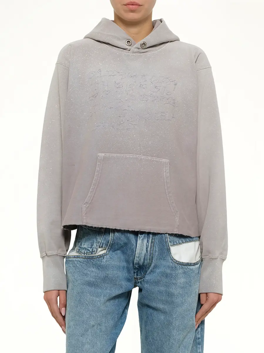 Maison Margiela Number Hoodie in Dusty Pink | Thumbnail 6 Maison Margiela Number Hoodie in Dusty Pink | Thumbnail 6