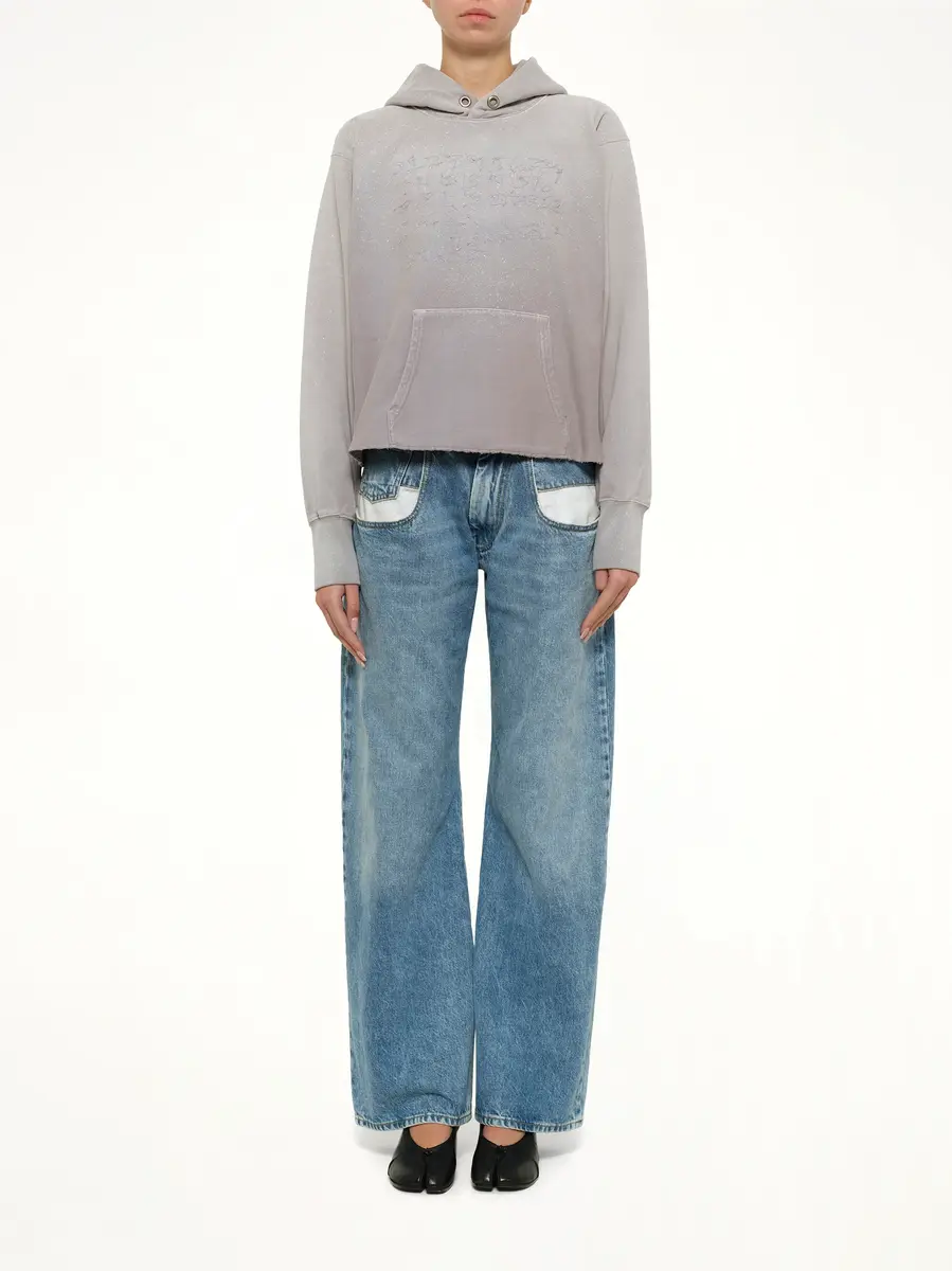 Maison Margiela Number Hoodie in Dusty Pink | Thumbnail 7 Maison Margiela Number Hoodie in Dusty Pink | Thumbnail 7