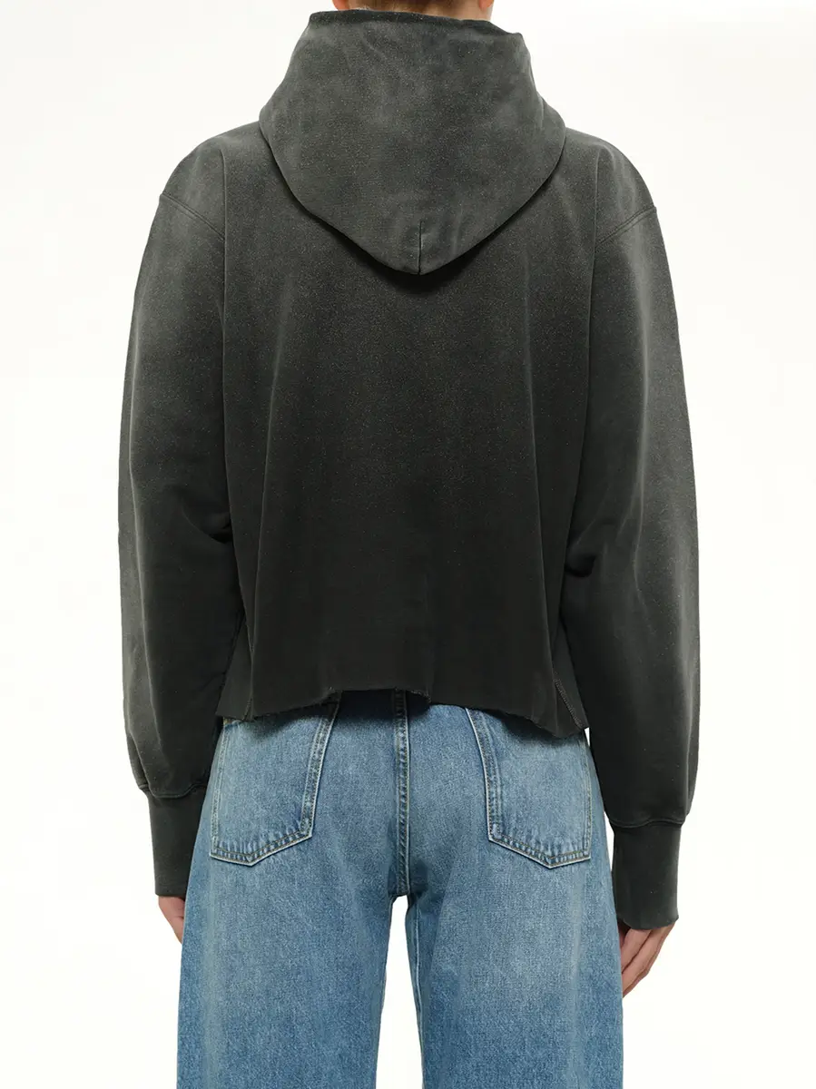 Maison Margiela Number Hoodie in Washed Black | Thumbnail 5 Maison Margiela Number Hoodie in Washed Black | Thumbnail 5