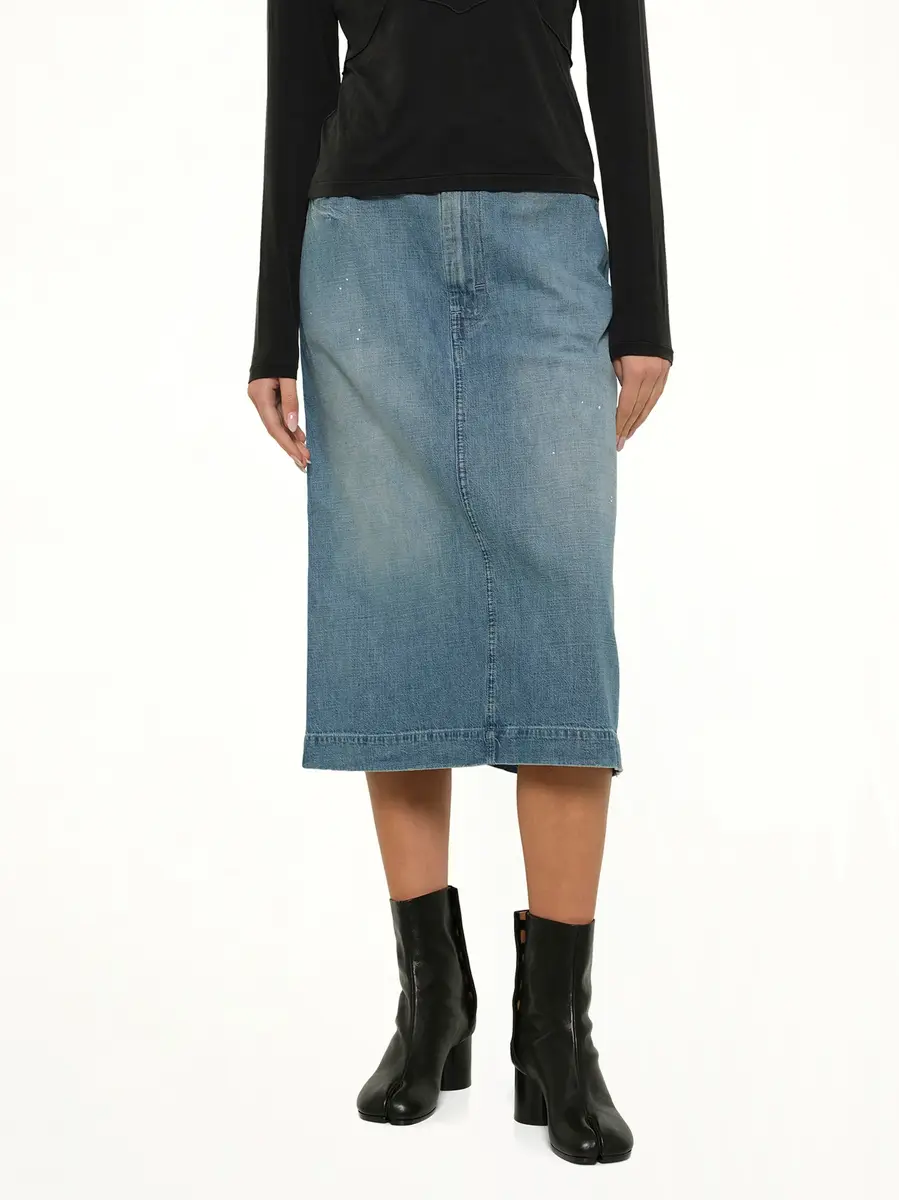 Maison Margiela Denim Skirt in Medium Blue Vintage | Thumbnail 6 Maison Margiela Denim Skirt in Medium Blue Vintage | Thumbnail 6