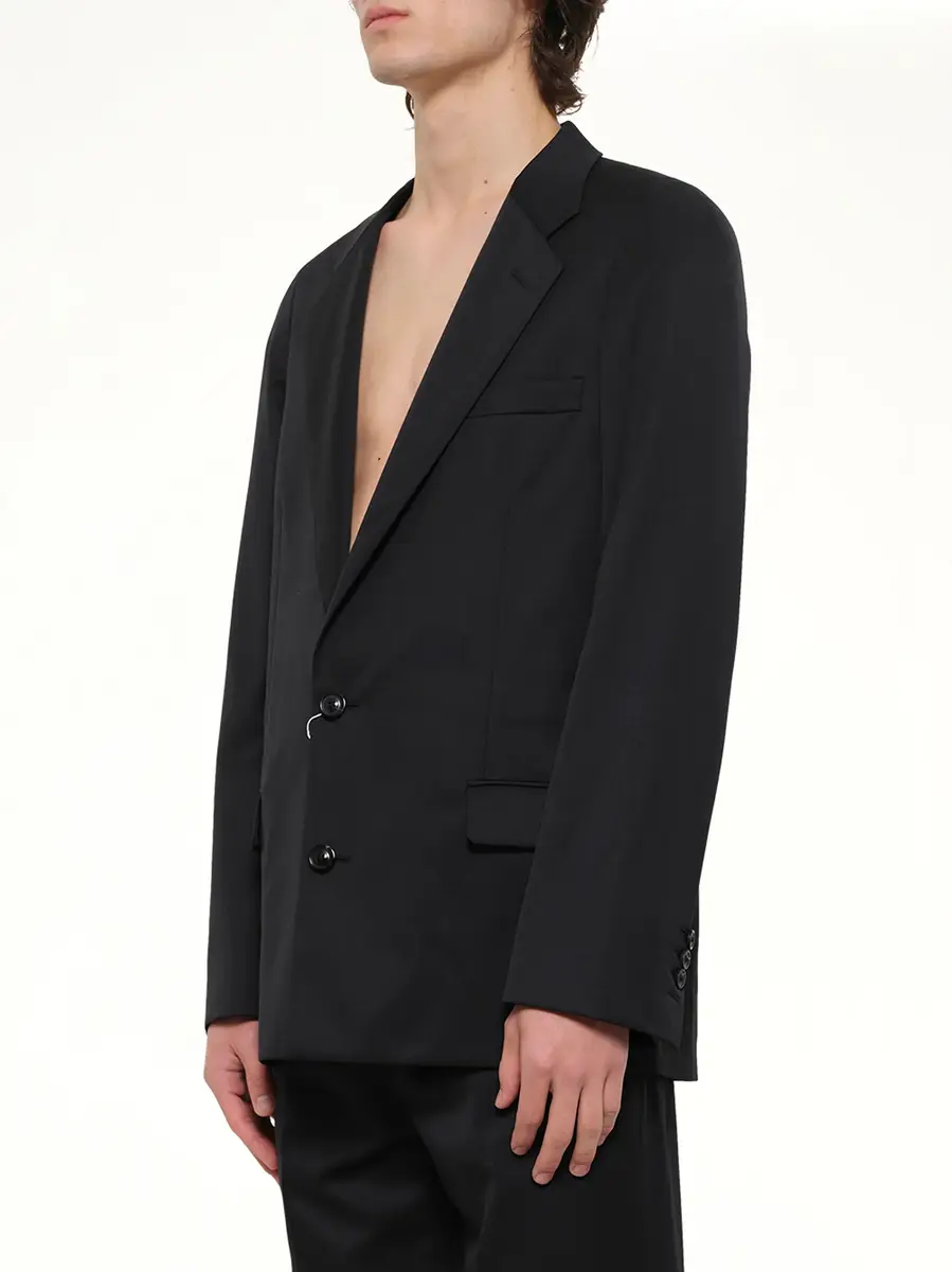 Maison Margiela Compact Light Wool Blazer | Thumbnail 3 Maison Margiela Compact Light Wool Blazer | Thumbnail 3