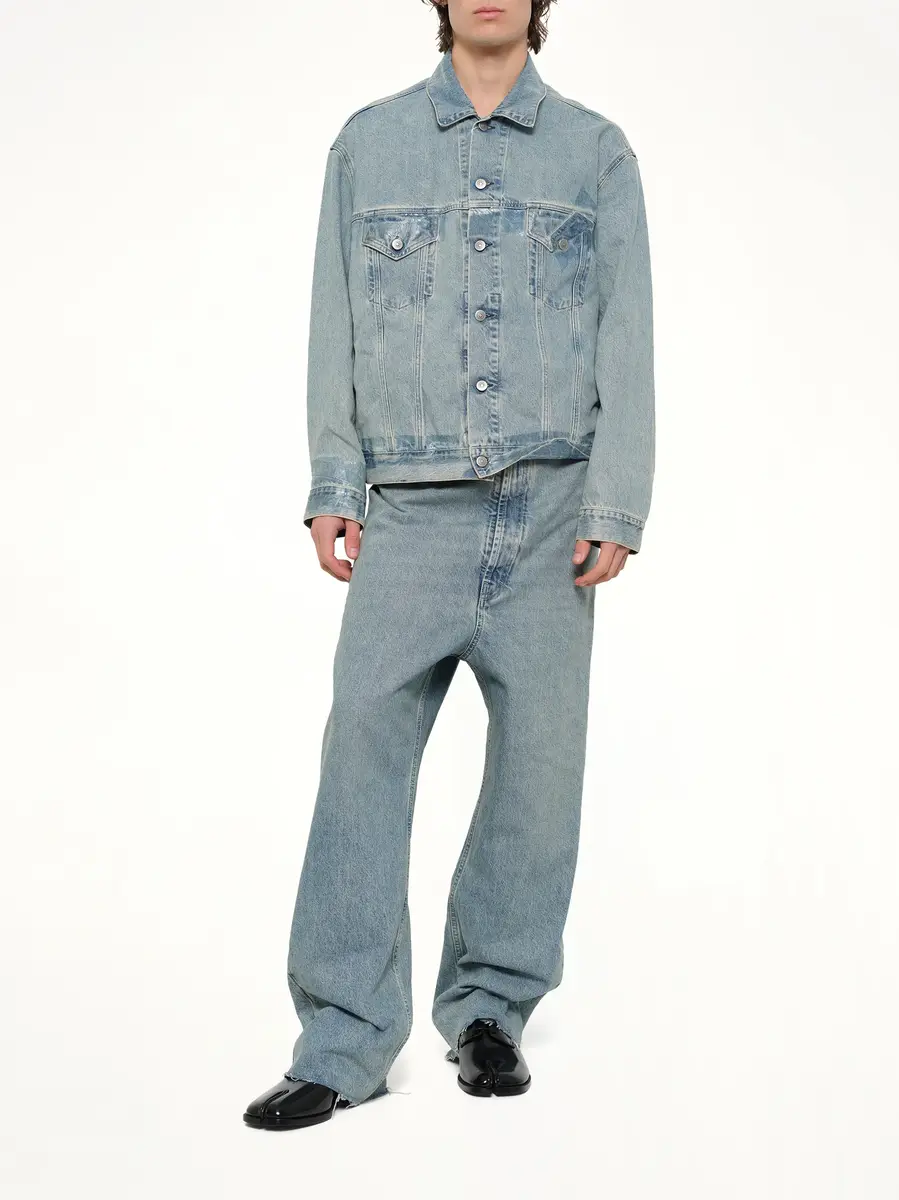 Maison Margiela Dropped Crotch Jeans in Ice Blue | Thumbnail 4 Maison Margiela Dropped Crotch Jeans in Ice Blue | Thumbnail 4