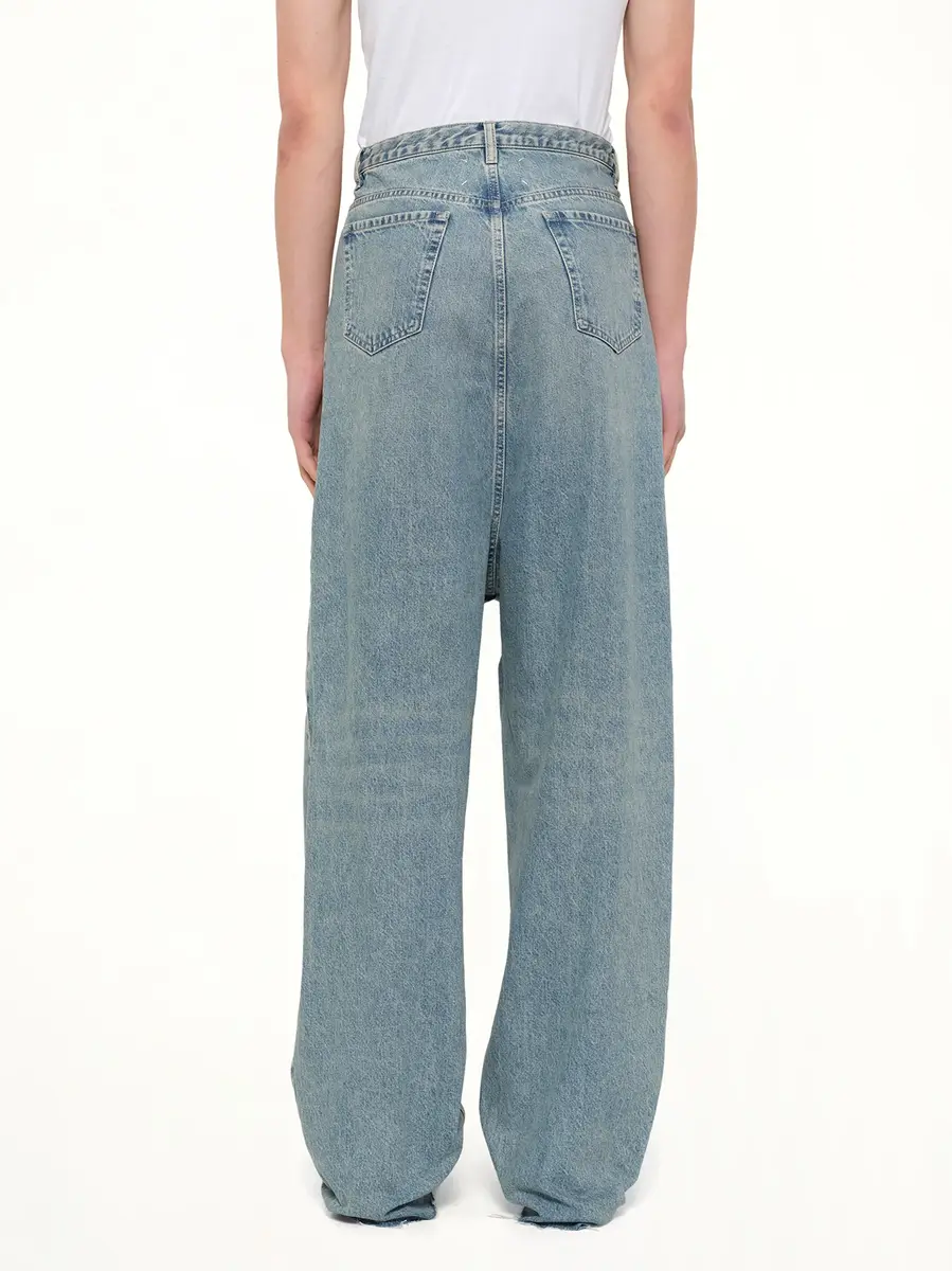 Maison Margiela Dropped Crotch Jeans in Ice Blue | Thumbnail 5 Maison Margiela Dropped Crotch Jeans in Ice Blue | Thumbnail 5