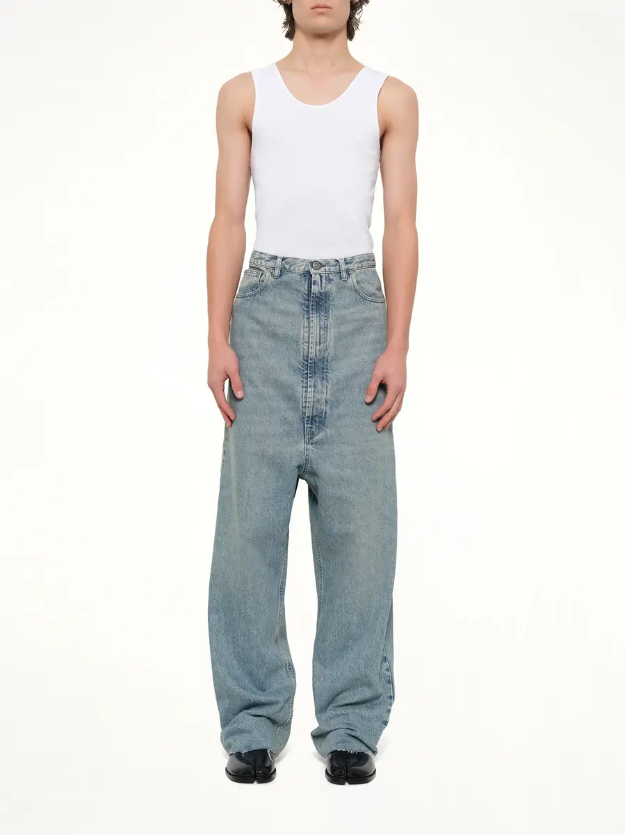 Maison Margiela Dropped Crotch Jeans in Ice Blue | Thumbnail 7 Maison Margiela Dropped Crotch Jeans in Ice Blue | Thumbnail 7