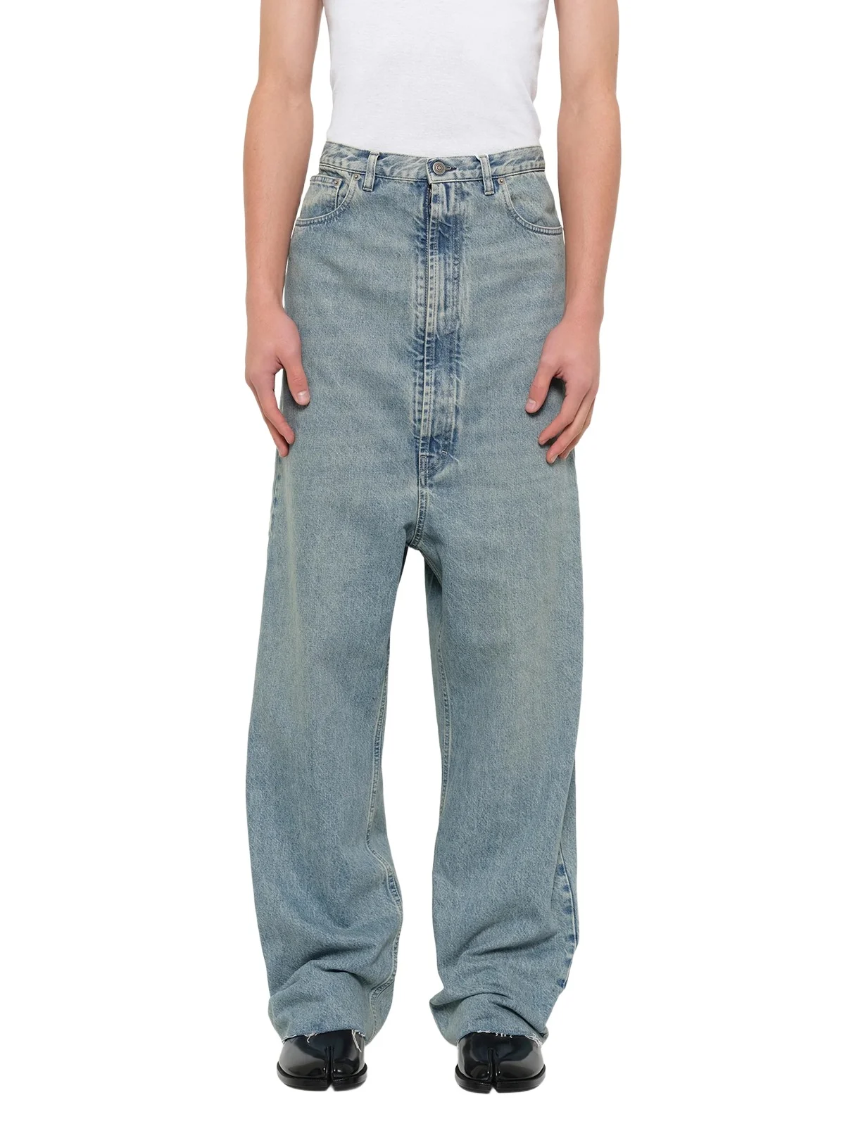 Maison Margiela Dropped Crotch Jeans in Ice Blue