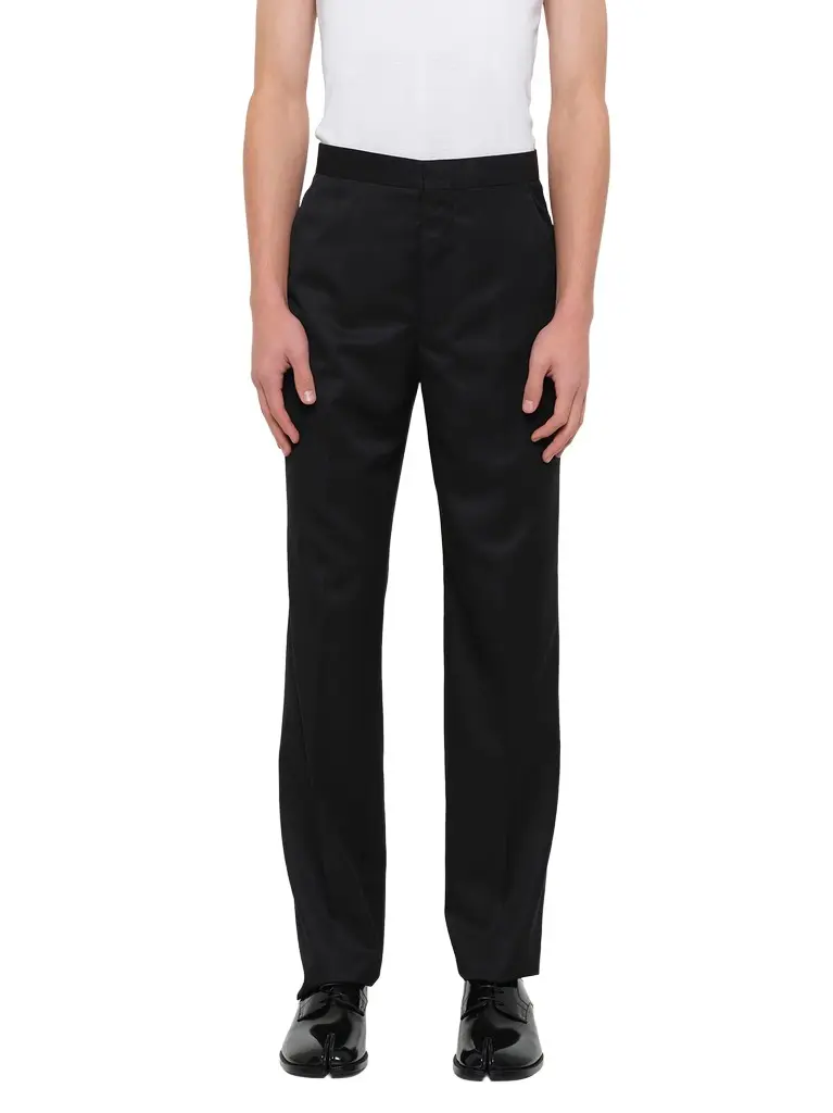 Compact Light Wool Suit Pants