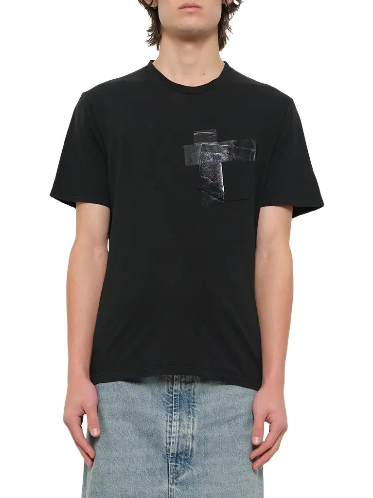 Tape T-shirt in Vintage Black Tape T-shirt in Vintage Black
