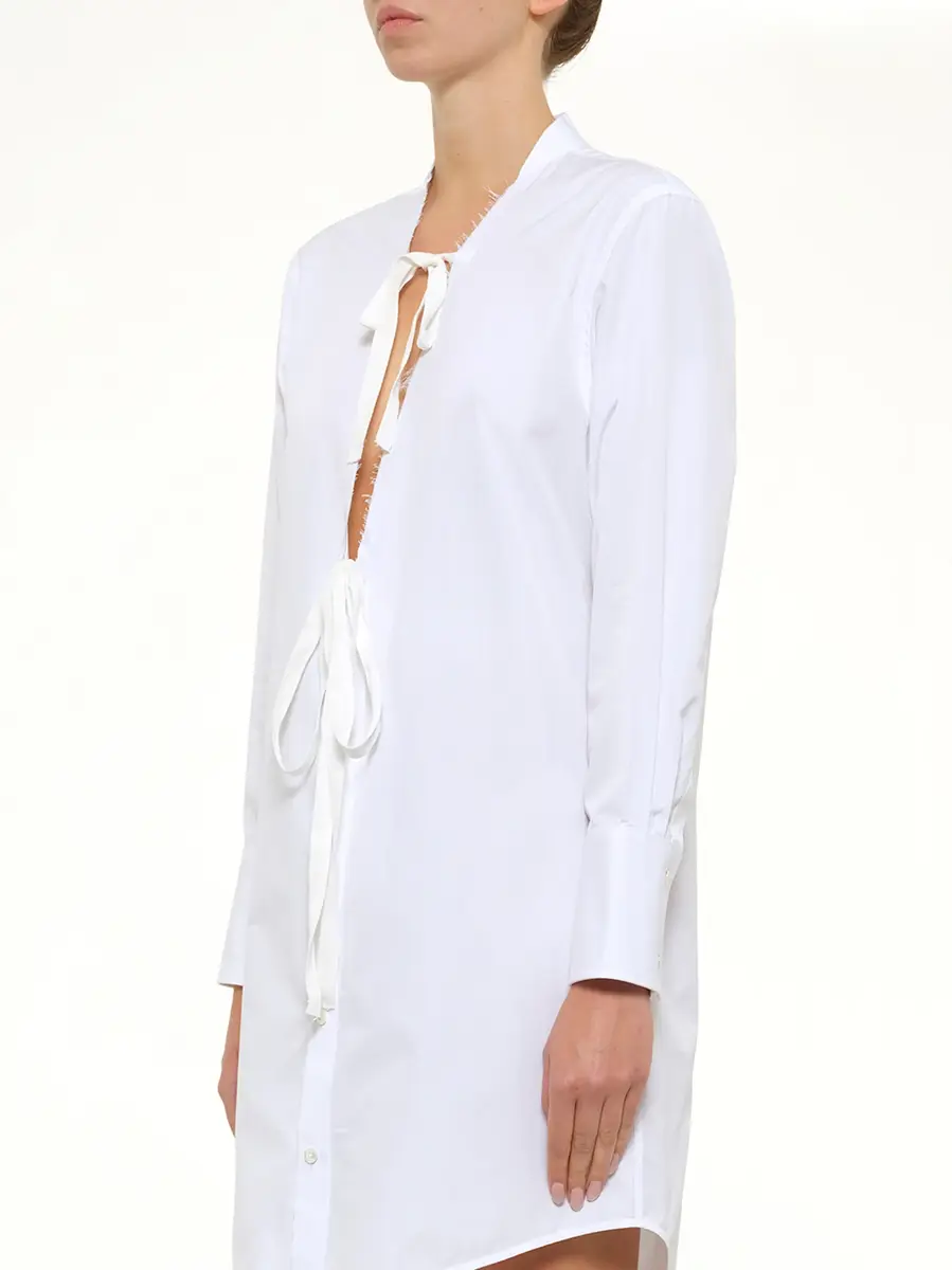 Maison Margiela V Neck Midi Dress | Thumbnail 3 Maison Margiela V Neck Midi Dress | Thumbnail 3