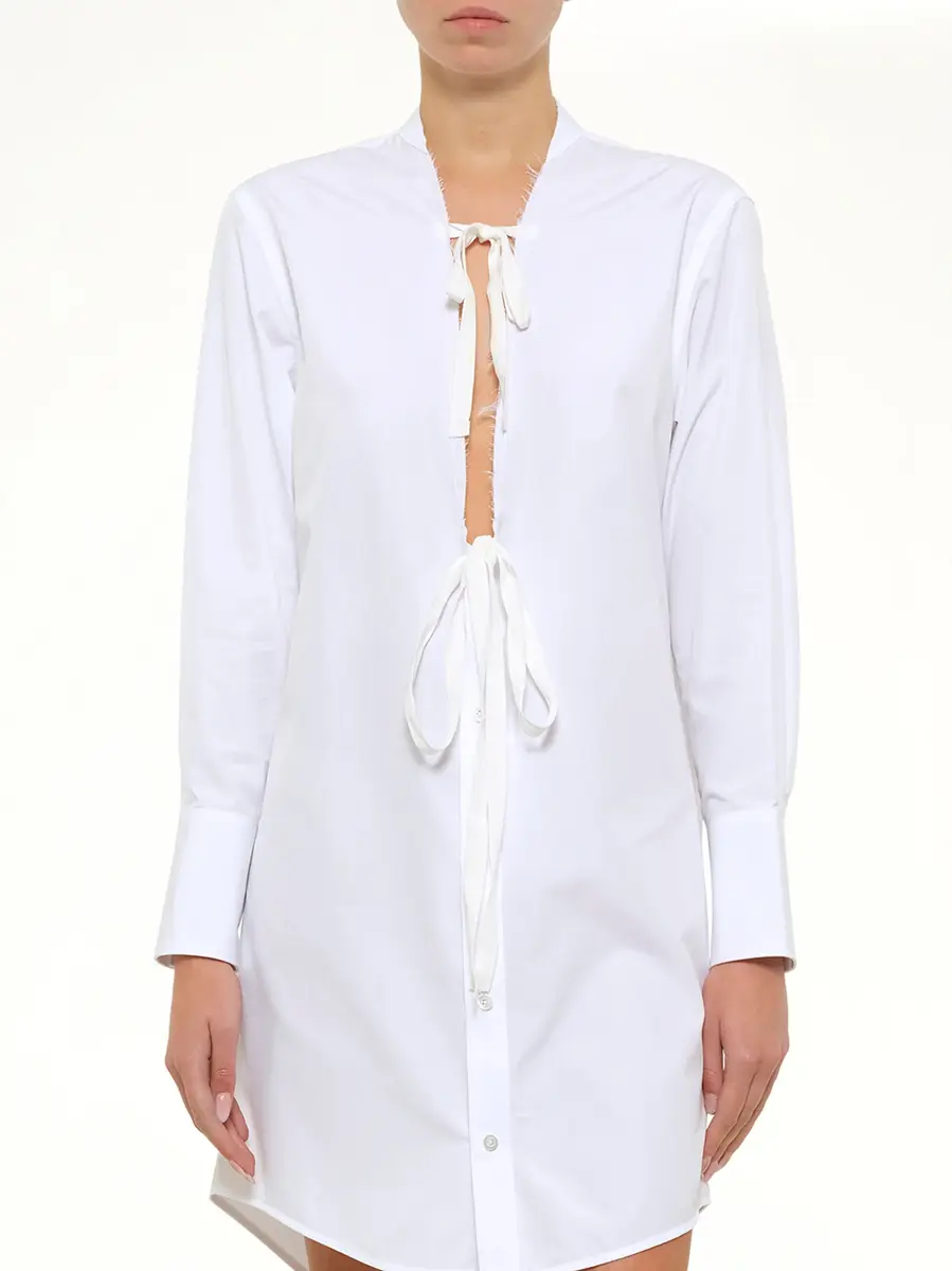 Maison Margiela V Neck Midi Dress | Thumbnail 6 Maison Margiela V Neck Midi Dress | Thumbnail 6