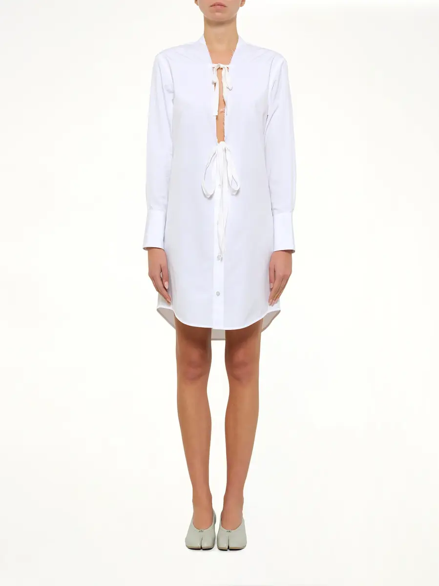 Maison Margiela V Neck Midi Dress | Thumbnail 7 Maison Margiela V Neck Midi Dress | Thumbnail 7