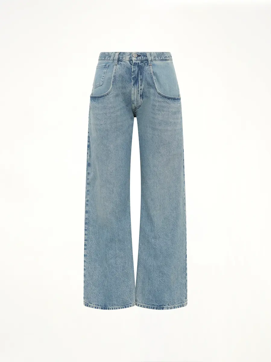 Maison Margiela Exposed 5 Pocket Denim Jeans in Ice Blue | Thumbnail 2 Maison Margiela Exposed 5 Pocket Denim Jeans in Ice Blue | Thumbnail 2
