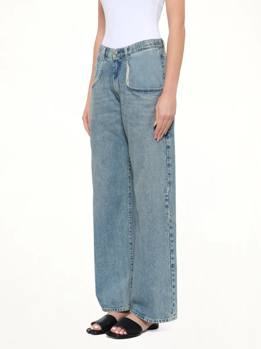Maison Margiela Exposed 5 Pocket Denim Jeans in Ice Blue | Thumbnail 3 Maison Margiela Exposed 5 Pocket Denim Jeans in Ice Blue | Thumbnail 3