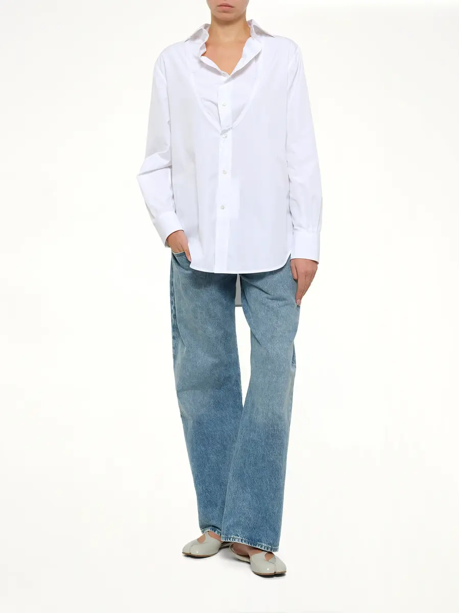 Maison Margiela Open Neck Long Sleeve Shirt | Thumbnail 4 Maison Margiela Open Neck Long Sleeve Shirt | Thumbnail 4