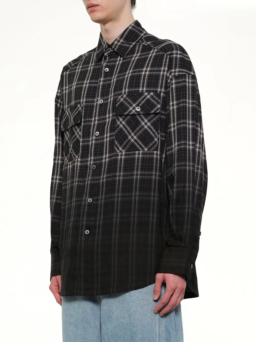 FENG CHEN WANG Check Workwear Shirt | Thumbnail 3 FENG CHEN WANG Check Workwear Shirt | Thumbnail 3