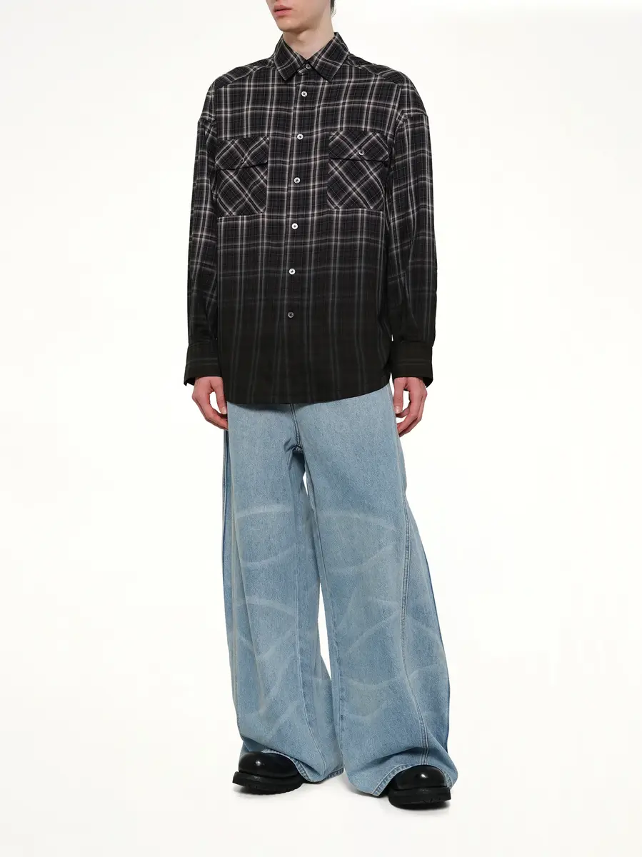 FENG CHEN WANG Check Workwear Shirt | Thumbnail 4 FENG CHEN WANG Check Workwear Shirt | Thumbnail 4
