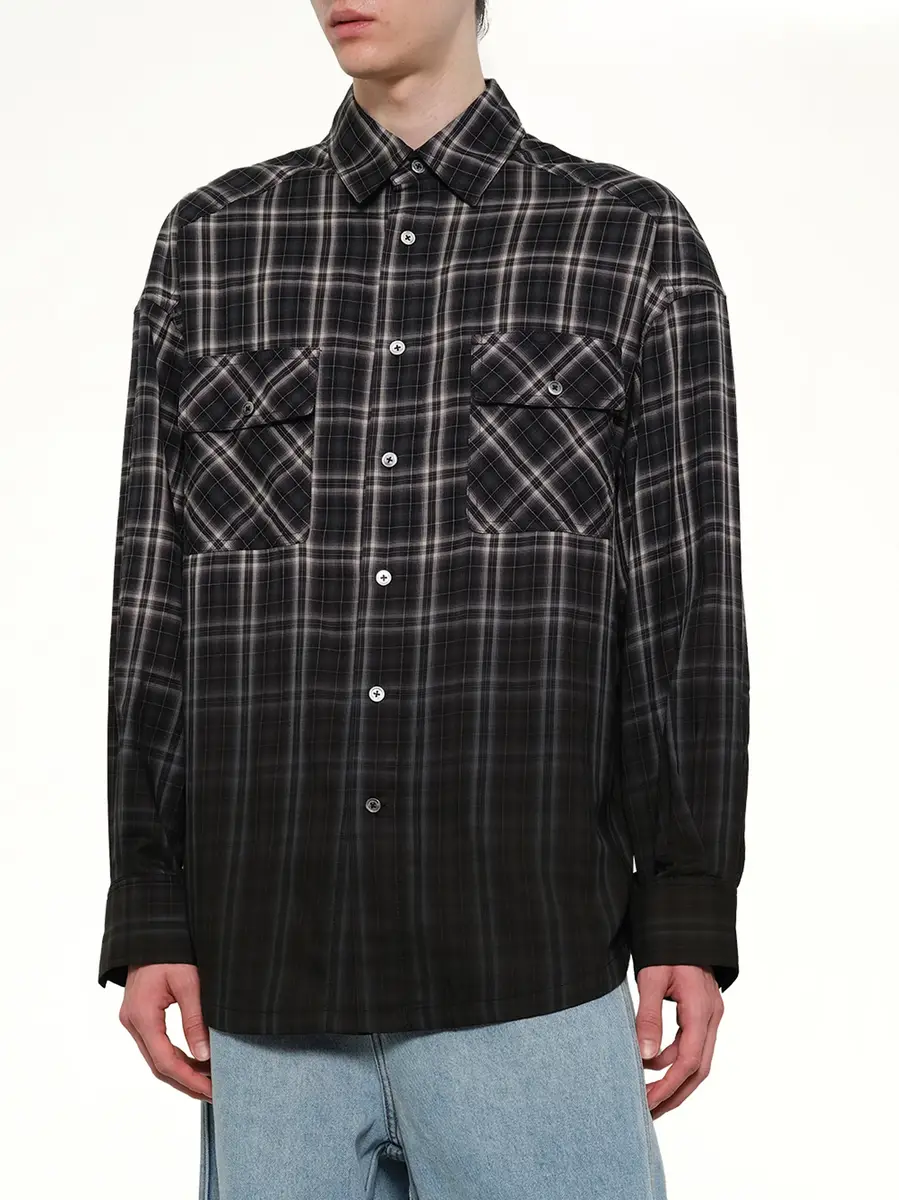 FENG CHEN WANG Check Workwear Shirt | Thumbnail 6 FENG CHEN WANG Check Workwear Shirt | Thumbnail 6