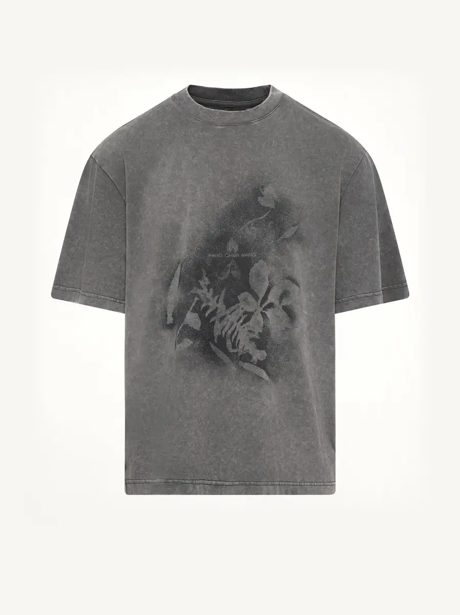 FENG CHEN WANG Spray Painted Plant T-shirt | Thumbnail 2 FENG CHEN WANG Spray Painted Plant T-shirt | Thumbnail 2