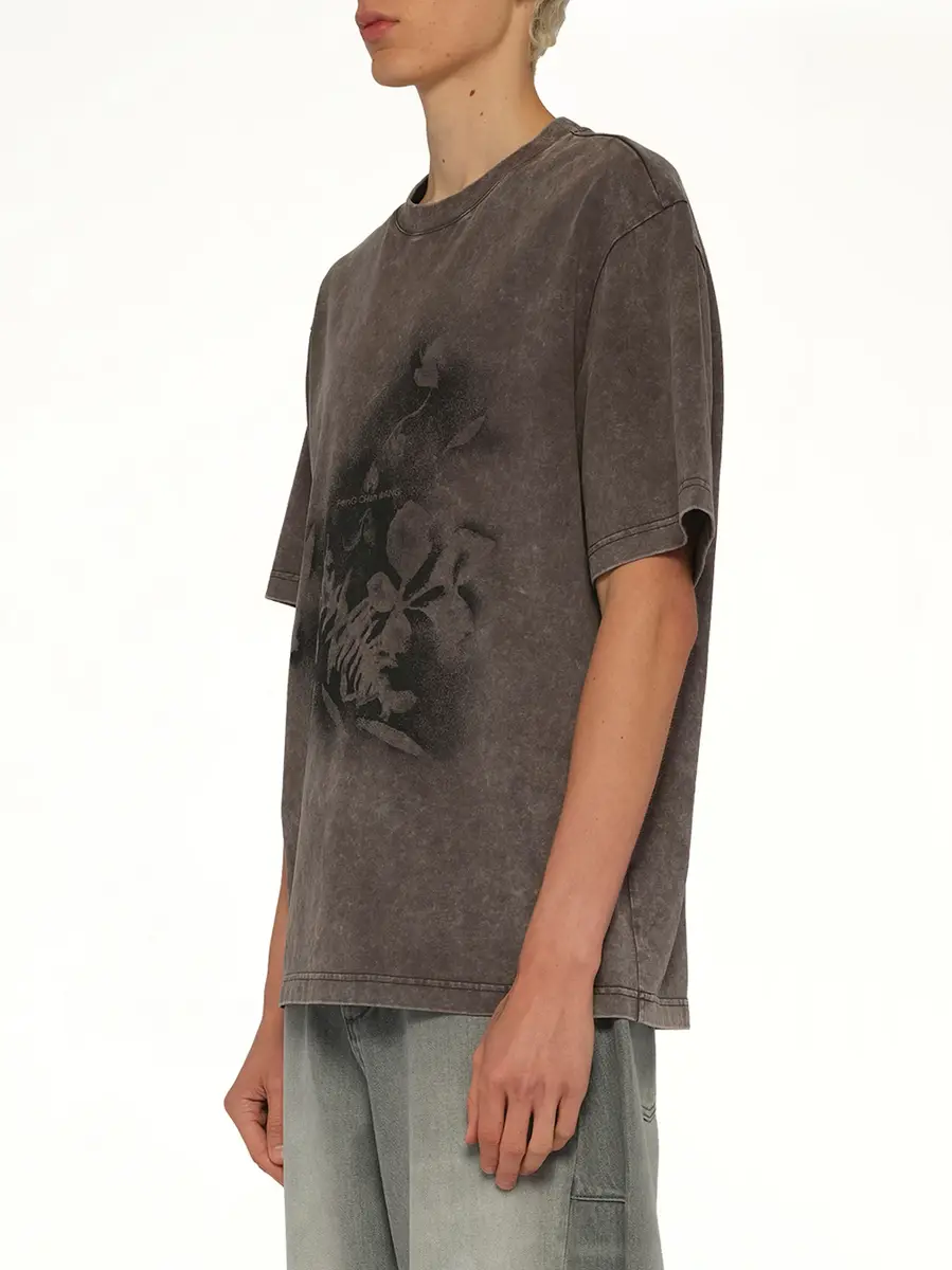 FENG CHEN WANG Spray Painted Plant T-shirt | Thumbnail 3 FENG CHEN WANG Spray Painted Plant T-shirt | Thumbnail 3