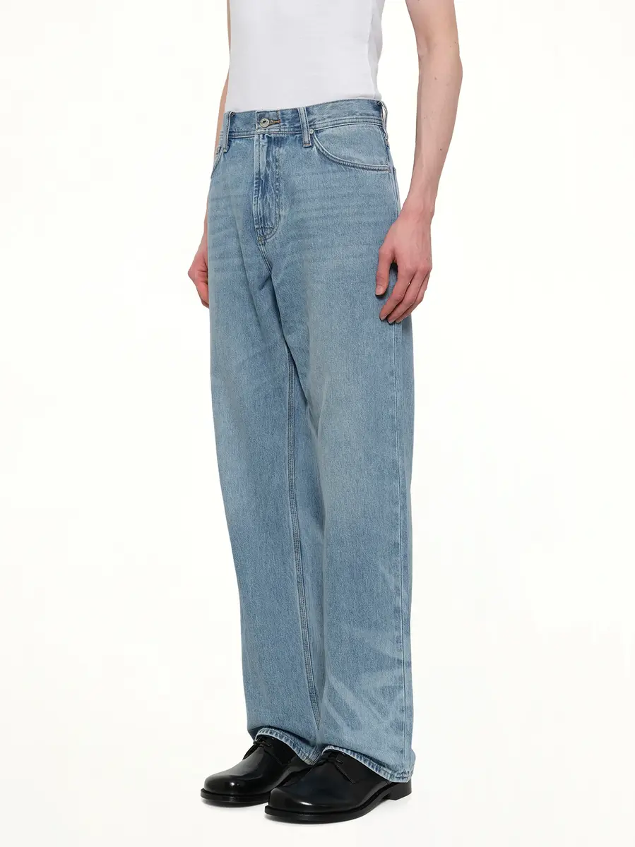 FENG CHEN WANG Fcw x Lee Straight Jeans in Light Shade | Thumbnail 3