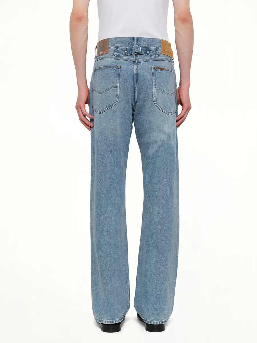 FENG CHEN WANG Fcw x Lee Straight Jeans in Light Shade | Thumbnail 5