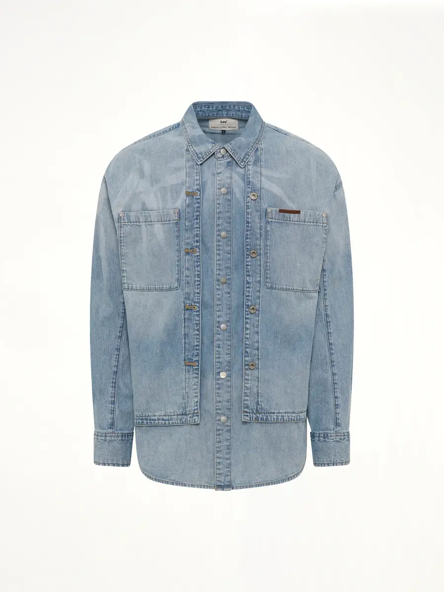 FENG CHEN WANG Fcw x Lee Denim Shirt in Light Shade | Thumbnail 2