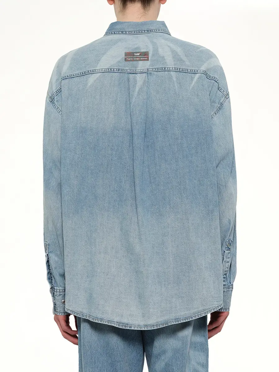FENG CHEN WANG Fcw x Lee Denim Shirt in Light Shade | Thumbnail 5