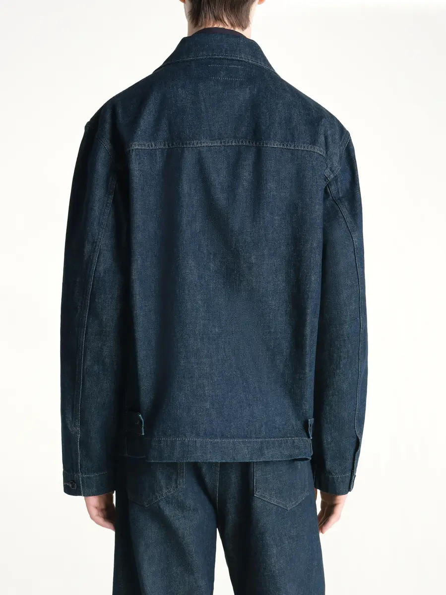 Lemaire Boxy Jacket in Denim Indigo | Thumbnail 6 Lemaire Boxy Jacket in Denim Indigo | Thumbnail 6