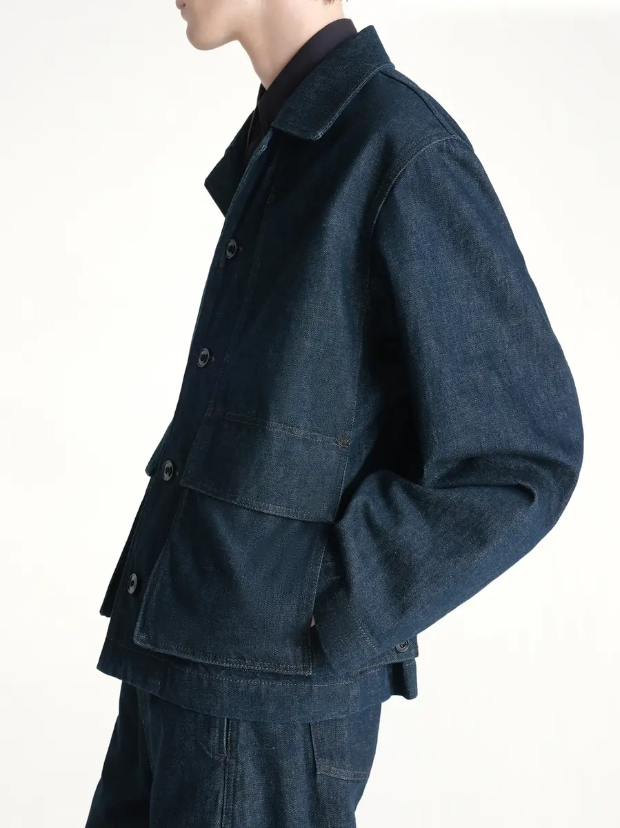 Lemaire Boxy Jacket in Denim Indigo | Thumbnail 7 Lemaire Boxy Jacket in Denim Indigo | Thumbnail 7